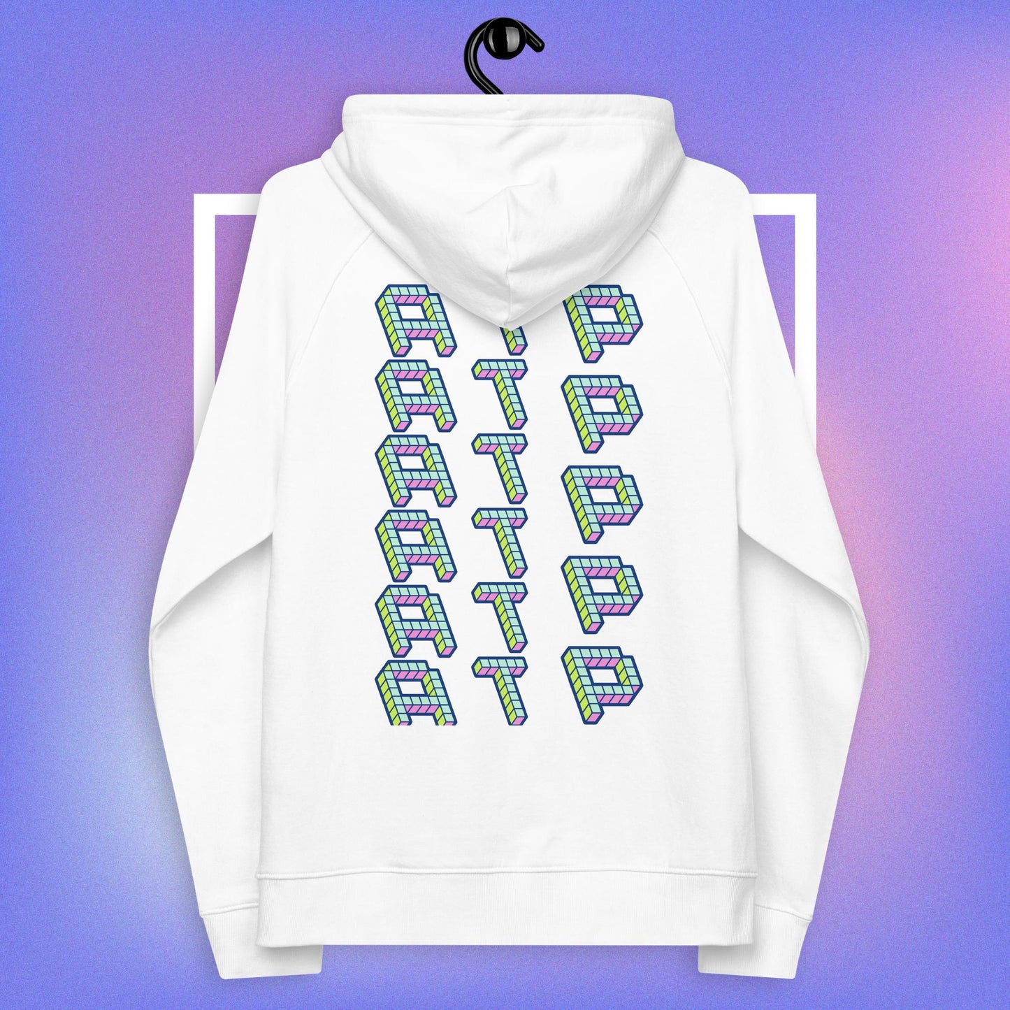 ATP Unisex eco raglan hoodie