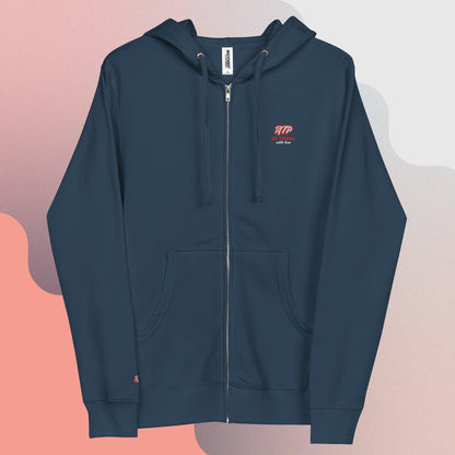 ATP Unisex fleece fall zip up hoodie